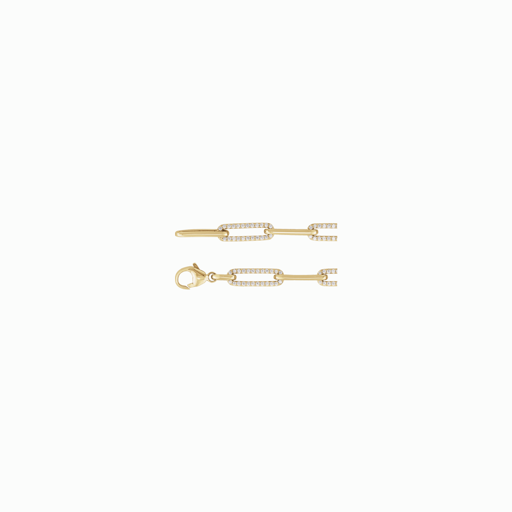The Diamond Link Bracelet -14K