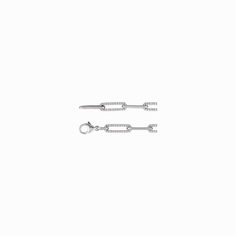 The Diamond Link Bracelet -14K