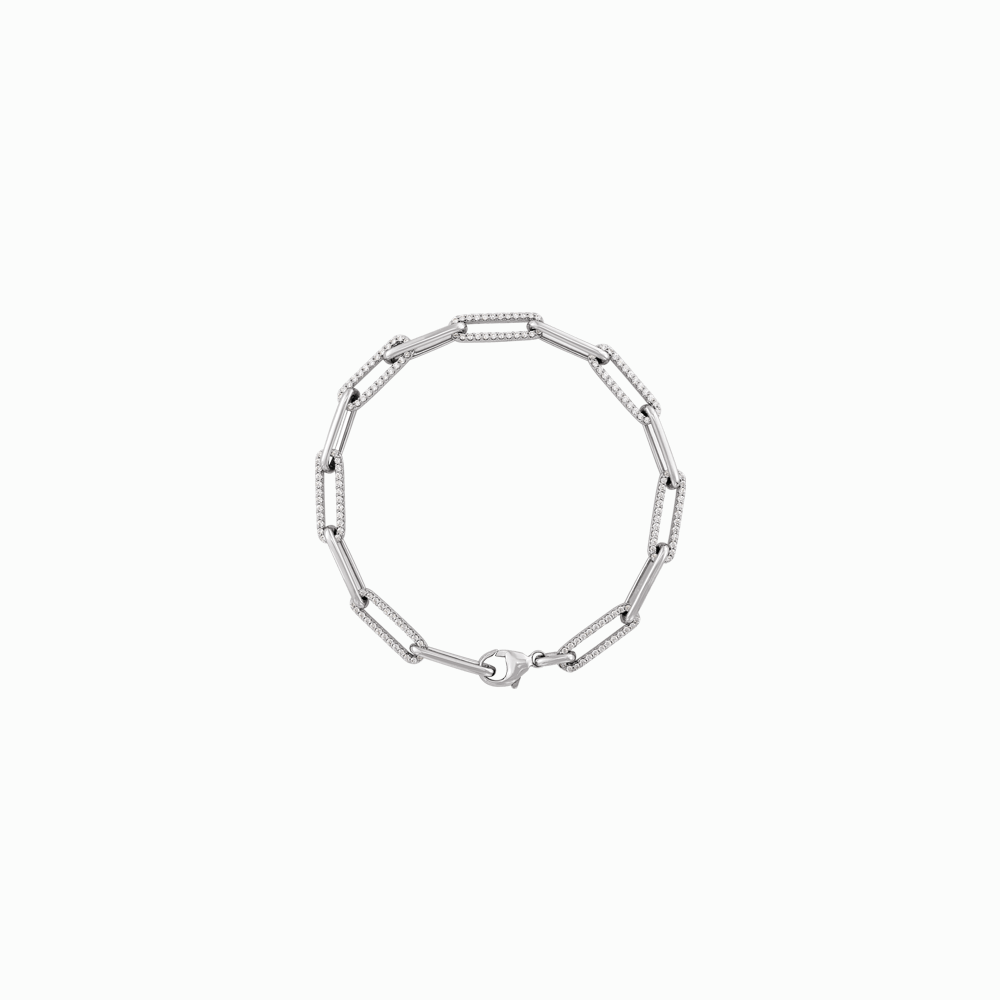 The Diamond Link Bracelet -14K