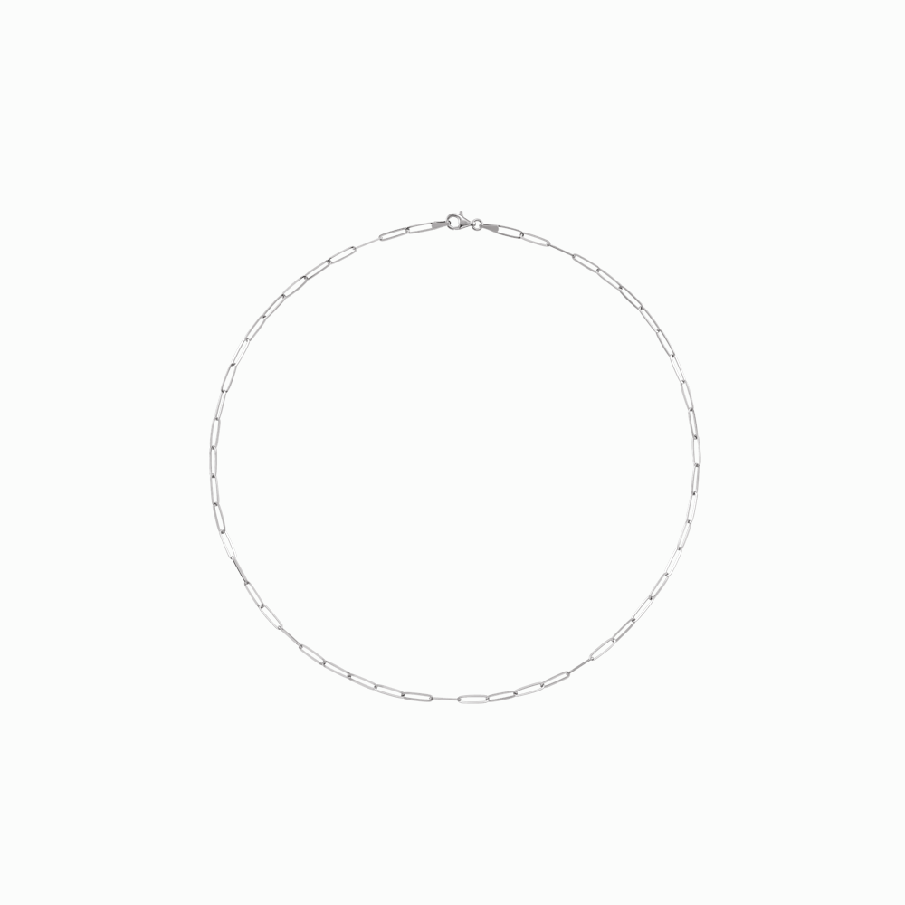 The Fine Paperclip Chain -14K