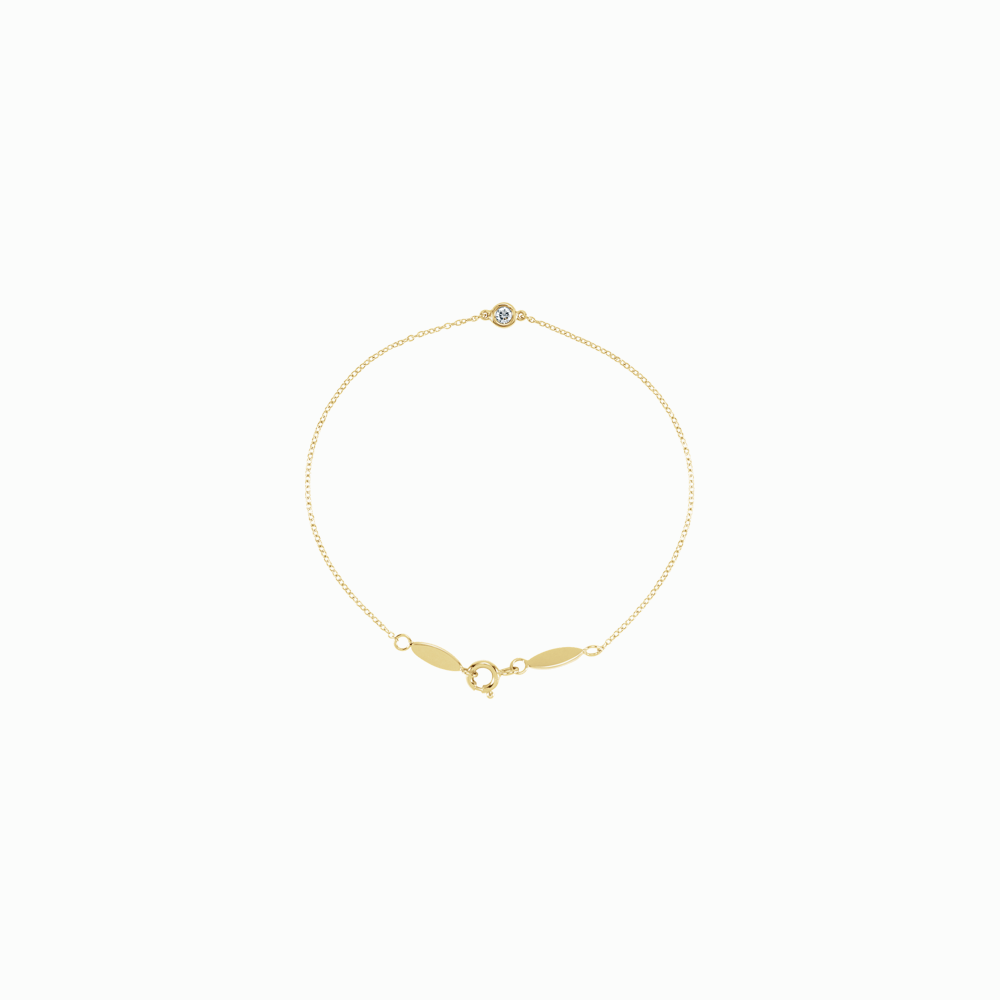 The Solo Diamond Bracelet -14K