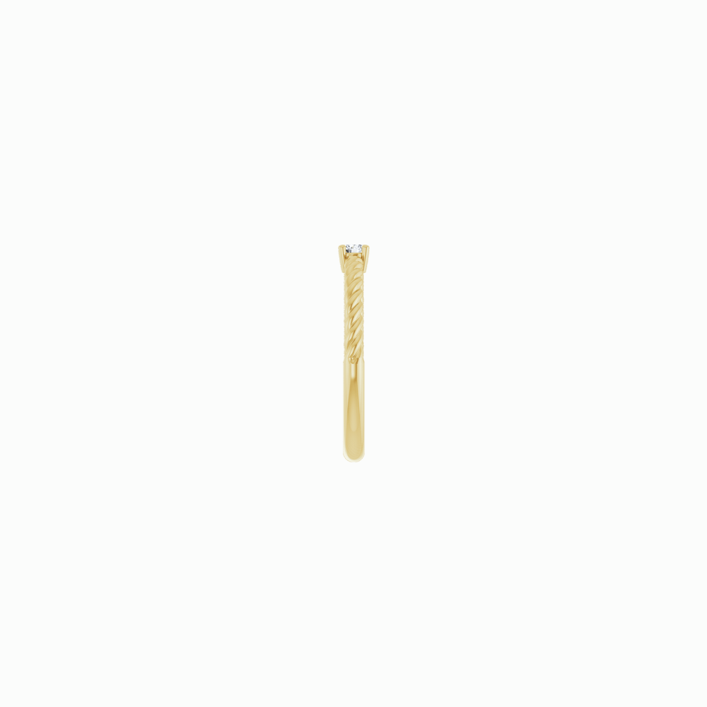 The Diamond Rope Stacker Ring -14K