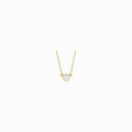 The Diamond Bezel Pendant -14K