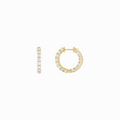 The Statement Diamond Hoops -14K