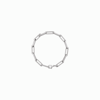 The Diamond Link Bracelet -14K