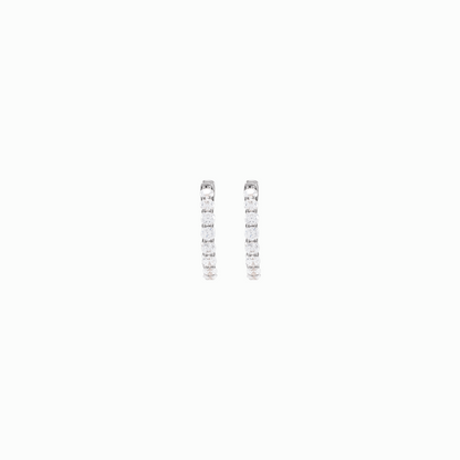 The Statement Diamond Hoops -14K