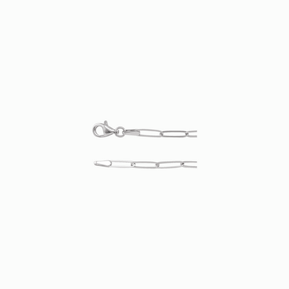 The Fine Paperclip Chain -14K