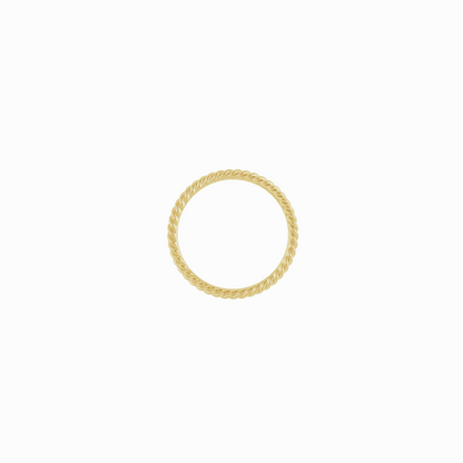 The Rope Stacker Ring -14K