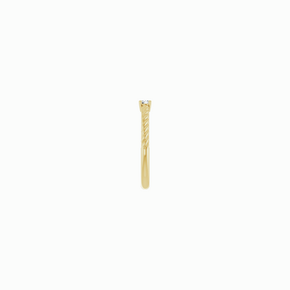 The Diamond Rope Stacker Ring -14K